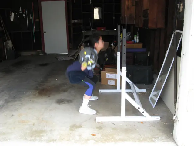 Strengthen your lower body using ankle weights and a kitchen counter by performing exercises...